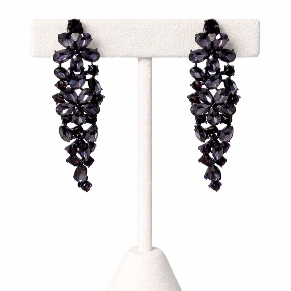 Sparkle Marquise Rhinestone Crystal dangle earrings NIB
